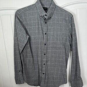 Club Monaco Gray Casual Button Down Shirt